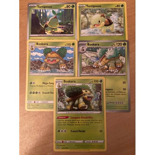 (3453) 2x Tortipouss + 3x Boskara (Pokemon) 