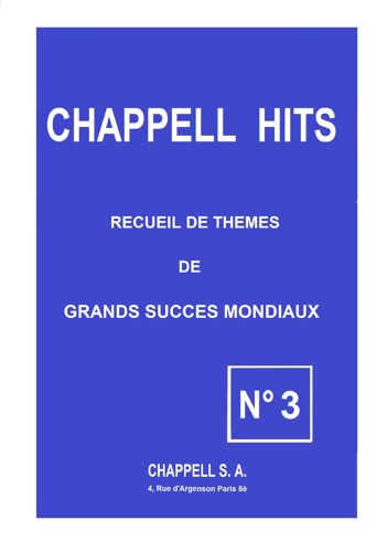 International Hits N°3 Recueil De 104 Themes. Editions E H Morris Chapell