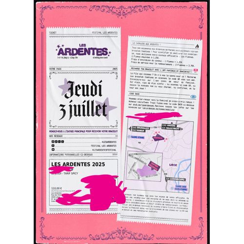 Bonjour Je Vends Mon Pass 1 Jour Pour Les Ardentes Le 3 Juillet 2025