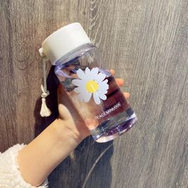 Water Bottle - 500 Ml Transparent-A - Bouteille D'eau De Grande Capacité En Plastique Transparent, Marqueur De Temps, Étanche, Tasse À Lait, Flcopropriété, Verres, Enfant, École, Dehors, Camp