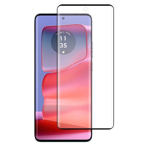 Verre Trempe Pour Motorola Edge 50 / 50 Pro / 50 Fusion / 50 Ultra 5g - [Lot De 2] Film De Protection Incurve Integral - Noir