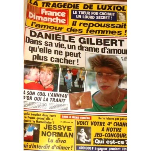 France Dimanche 2238 1989 Daniele Gilbert/Jessye Norman/Monsigny/Michele Mercier/Annie Philippe/Romy Schneider/Montiel