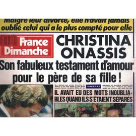 France Dimanche 2205 1988 Onassis/Herve Vilard/Hallyday Vartan/Pauline Lafont/Clayderman/Salvador Dali