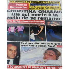 France Dimanche 2204 1988 Onassis/Bernadette Lafont/Bachelet/Jeanne Moreau/Kaas/Elton John