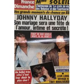 France Dimanche 2161 1988 Hallyday/Daniele Gilbert/Kaasklaus Kinski/Piaf/Stallone