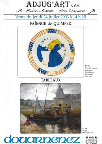 Adjug'art Faience De Quimper Tableaux