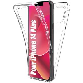 Coque Integrale Iphone 14 Protection Silicone Antichoc Pc Transparent