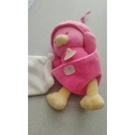 doudou canard rose baby nat