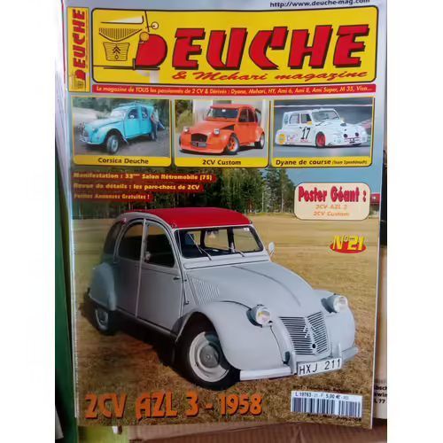 Deuche Et Mehari 21 De 2008 2cv Azl 3,2cv Custom,Azu Serie B