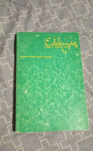 Edebiyât Volume V Numbers 1 And 2 1980 A Journal Of Middle Eastern Literatures. Special Issue On Ya¿Ar Kemal.