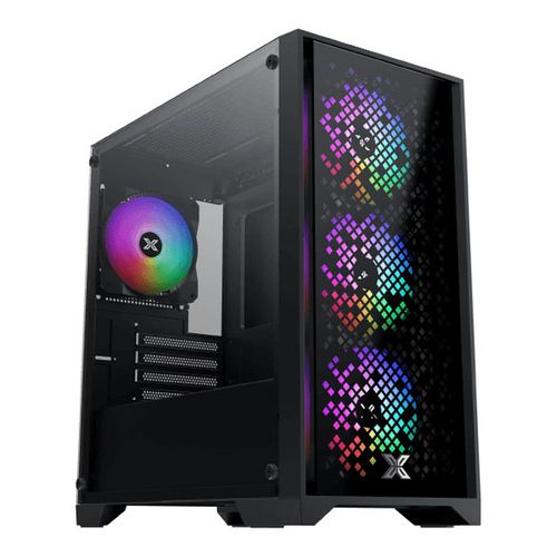 Boitier PC Mini Tour Micro ATX Xigmatek NYX II RGB avec panneaux vitrés - Noir