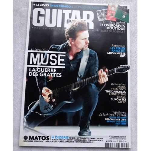 Guitar Part N°255 Juin 2015 Muse + Dvd Volume 83 Masterclass Ana Popovic