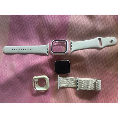Apple Watch (Series Se) 2022 Gps 40 Mm - Aluminium Gris - Bracelet Sport Blanc