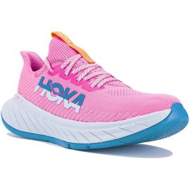 Baskets Hoka Officiel One One Carbon X 3 W Femme 38 2/3 Chaussures Sport 38,5 Rose Orange Semelle Bleue Course Trail Amorti Running Course Compétition Jogging Pro Marathon + De Vitesse