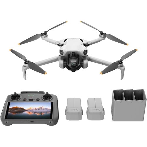 Chenquansarl-Bundle Mini 4 Pro Fly More Avec Rc 2 (Radiocommande Avec Écran), Mini Drone Pliable Avec Caméra 4k, Moins De 0,549 Lb/249 G, Temps De Vol De 34 Min, 2 Batteries Supplémentaires, C0-Dji
