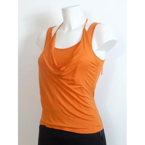 Double Top/ Tee Shirt Orange À Bretelles 100% Viscose-Taille 34/36-La Redoute