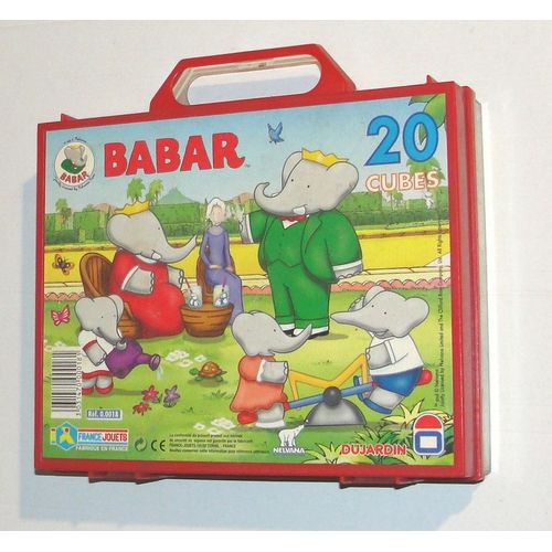 cubes babar malette 20 puzzles dujardin france jouets