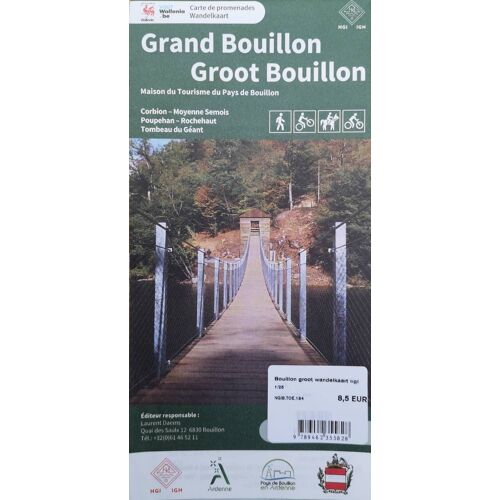 Carte De Randonnée Au 1/25 000ème - Grand Bouillon (Belgique) Groot Bouillon