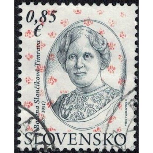 Slovaquie 2017 Oblitéré Used Bozena Slanciková Timrava Romancière Y&t Sk 722 Su