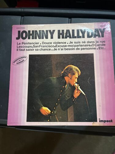 Vynile Jhonny Hallyday Deux Faces