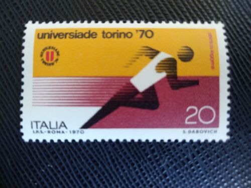 Timbre Italie Y T 1050 Jeux Mondiaux Universitaires - Course À Pied 1970 (050609 )