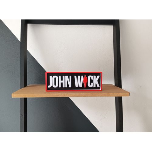 Plaque De Cinéma 3d / John Wick