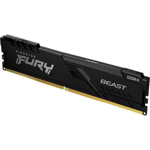 Kingston FURY Beast - DDR4 - module - 16 Go - DIMM 288 broches - 3200 MHz / PC4-25600 - CL16 - 1.35 V - mémoire sans tampon - non ECC - noir