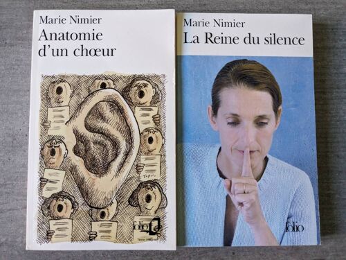 Lot De 2 Livres De Marie Nimier - Anatomie D Un Choeur, La Reine Du Silence