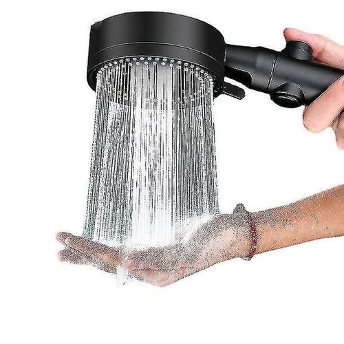Pommeau de douche haute pression avec 5 jets et 5 vitesses réglables pour un faible débit d'eau