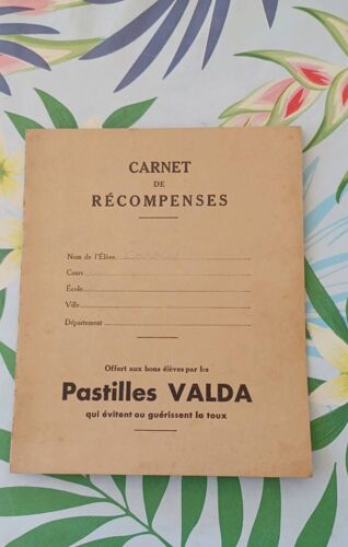 Carnet De Récompenses "Pastilles Valda"