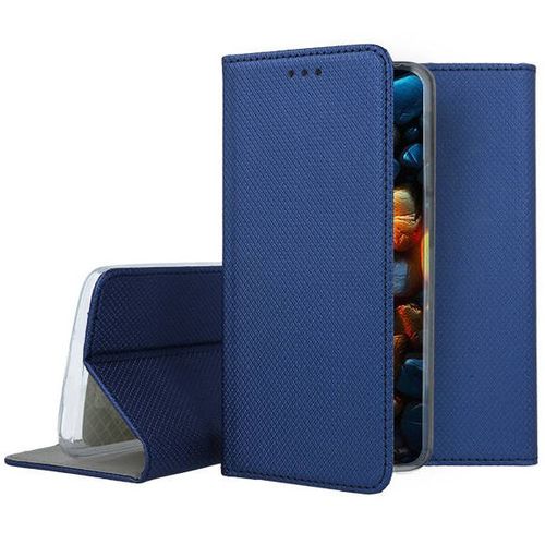 Housse pour Samsung Galaxy A55 5G - etui coque pochette portefeuille + film ecran - BLEU MAGNET
