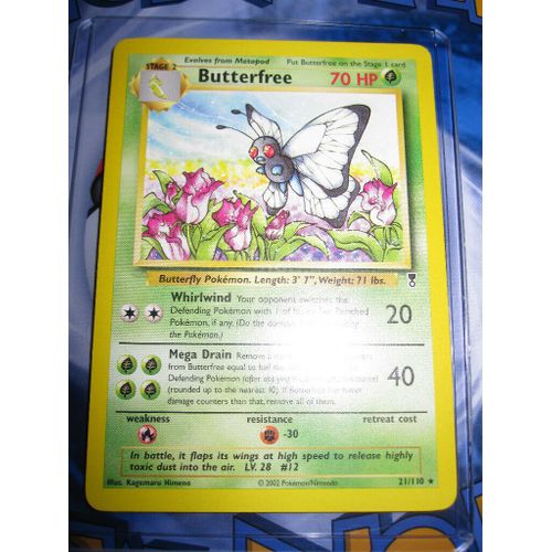 Pokemon Butterfree ( Papilusion ) Legendary Treasure Rare 21 / 110