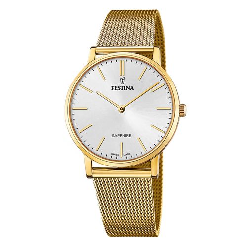 Montre Homme Festina Acier Inoxydable Or Festina Montre-Bracelet Swiss Made Uf20022/1