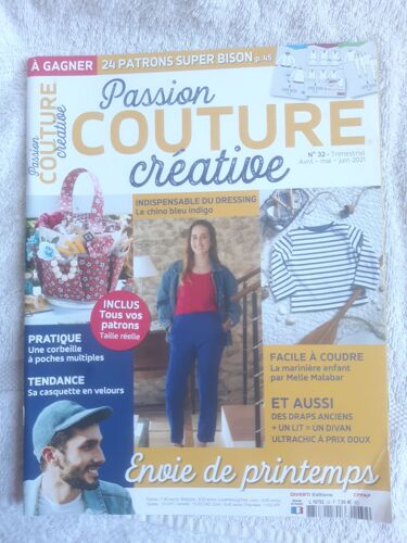 Passion Couture Créative 32 : Envie De Printemps, Inclus Tous Vos Patrons Taille Réelle