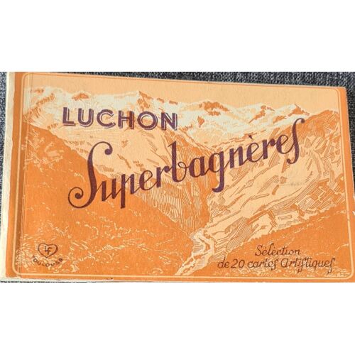 Carnet De 14 Cpa Détachables ,Dont 7 Animées, Luchon Superbagnères, Années 1930