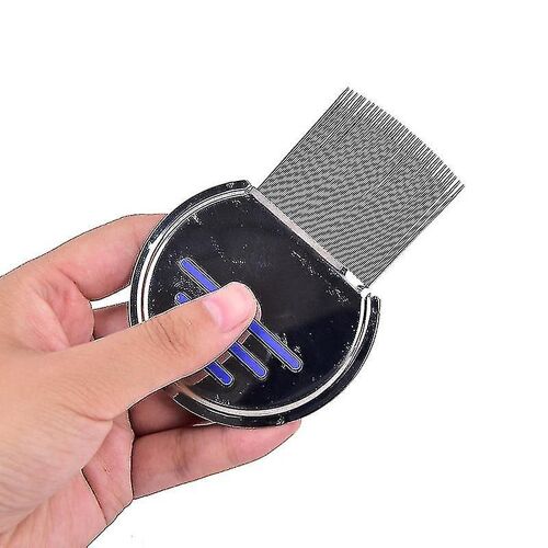 1x Cheveux Poux Peigne Brosses Terminator Egg Dust Nit Free Removal Acier Inoxydable