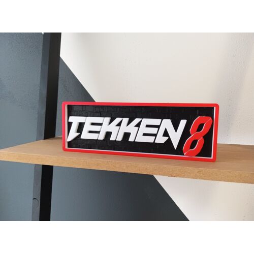 plaque decorative jeux video 3d / tekken8