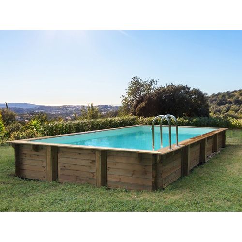 Piscine bois en kit rectangle " Tampa " - 7.20 x 4.20 x 1.44 m