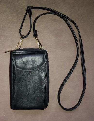Sac à bandoulière pour téléphone portable avec porte-monnaie zippé