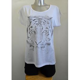 Top Tshirt Tête De Tigre Caroll