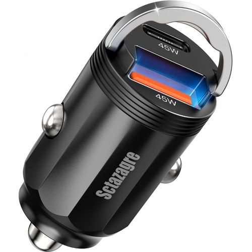 TIANYI-Chargeur Allume Cigare USB C Rapide Adaptateur 45W Chargeur Telephone Voiture USB C 12V Prise Allume Cigare USB Car Charger pour Samsung S23 Android iPhone 15 Pro Max 14 AirPods