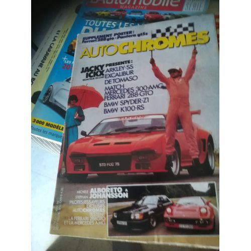 Auto Chromes 78 De 1986 Arkley Ss,Honda Crx 16s,Excalibur Ss,De Tomaso Vallelunga,Mangusta,Pantera Gts,Gt5,Mercedes 300 Amg W124 V8 5.6,Ferrari 288 Gto,Bmw Z1 Spyder,K100rs