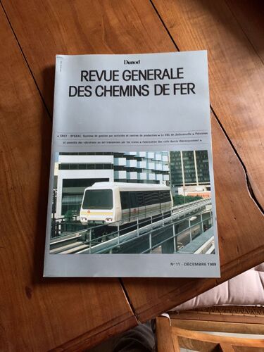 Revue Generale Des Chemins De Fer No11 1989