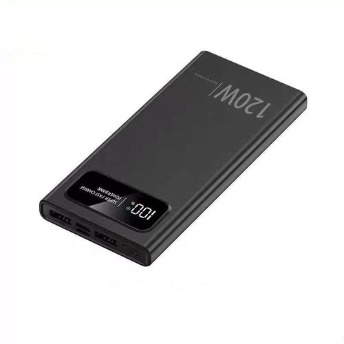 Batterie Externe Ultra-Rapide 20 000 Mah, Grande Capacité, Ultra-Mince, Petite, Portable, Noire