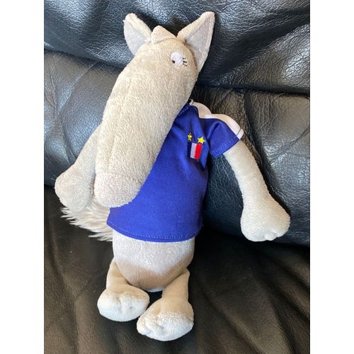 Peluche doudou Petit Loup foot numéro 9 Auzou 30 cm - Auzou