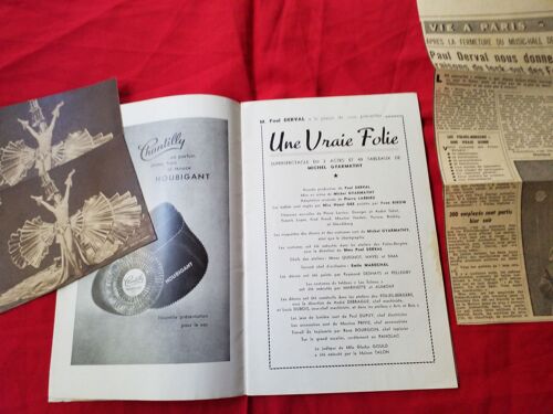 Une Vraie Folie - Gyarmathy - Programme Folies Bergere Vers 1930