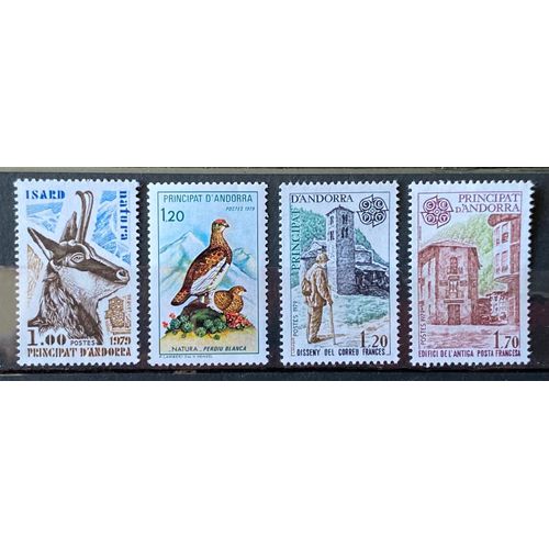 Lot De 4 Timbres Neufs* Andorre Français 1979 Y & T 274 À 277