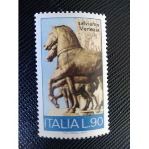 Timbre Italie Yt 1135 Chevaux De Bronze De La Basilique Saint-Marc 1973 ( 81005 )