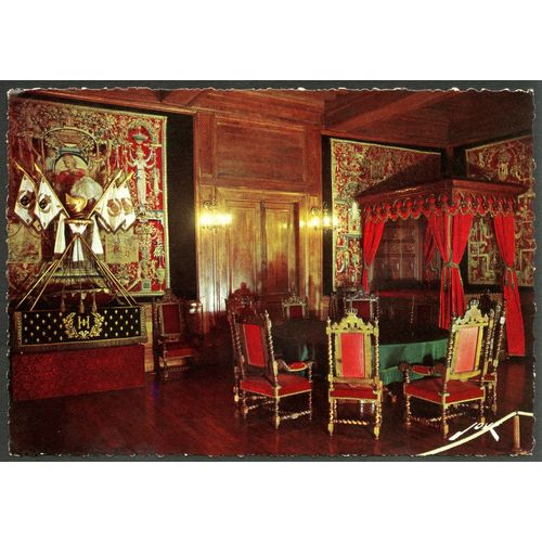 Carte Postale N°3501, Pau, 64, Le Château Henri Iv, La Chambre Des Rois De Navarre Et Le Berceau D'Henri Iv, 1957