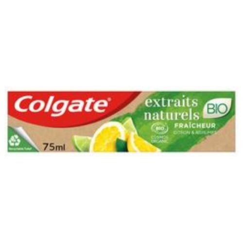 Dentifrice Colgate Extraits Naturels Citron Et Agrumes Bio 75ml 